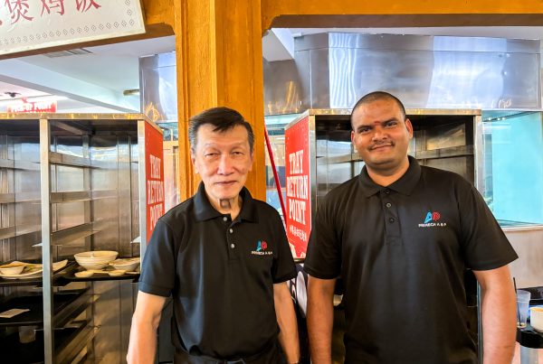 Cleaning associates at one of our hawker centres